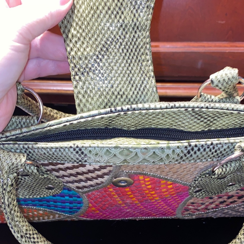 Multicolor Patchwork Handbag - Picture 10 of 16